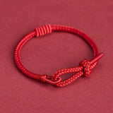 Lucky red rope braided bracelet - Lucky Guardian