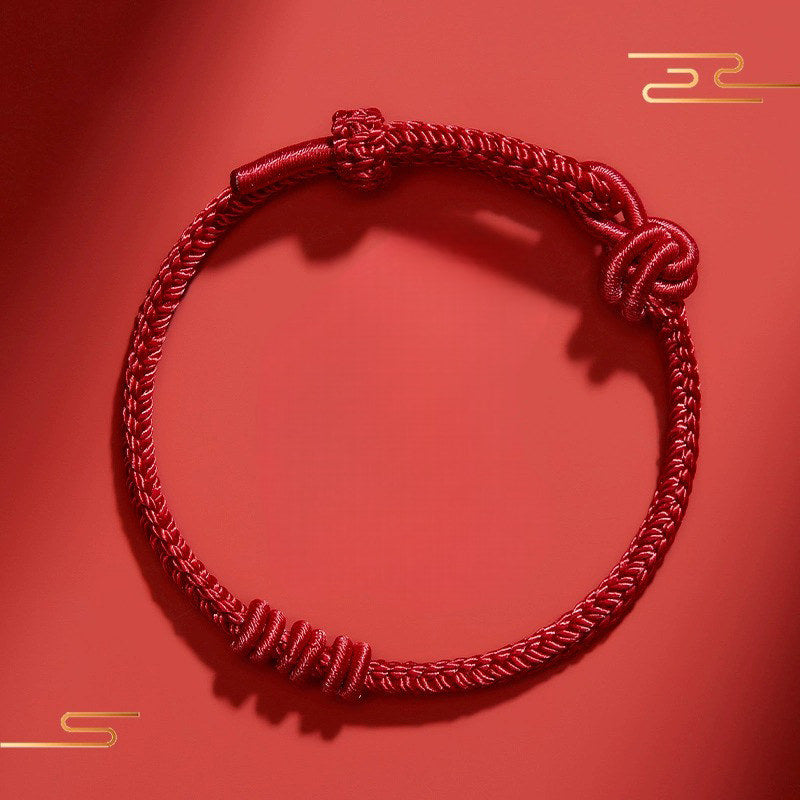 Lucky red rope braided bracelet - Lucky Guardian