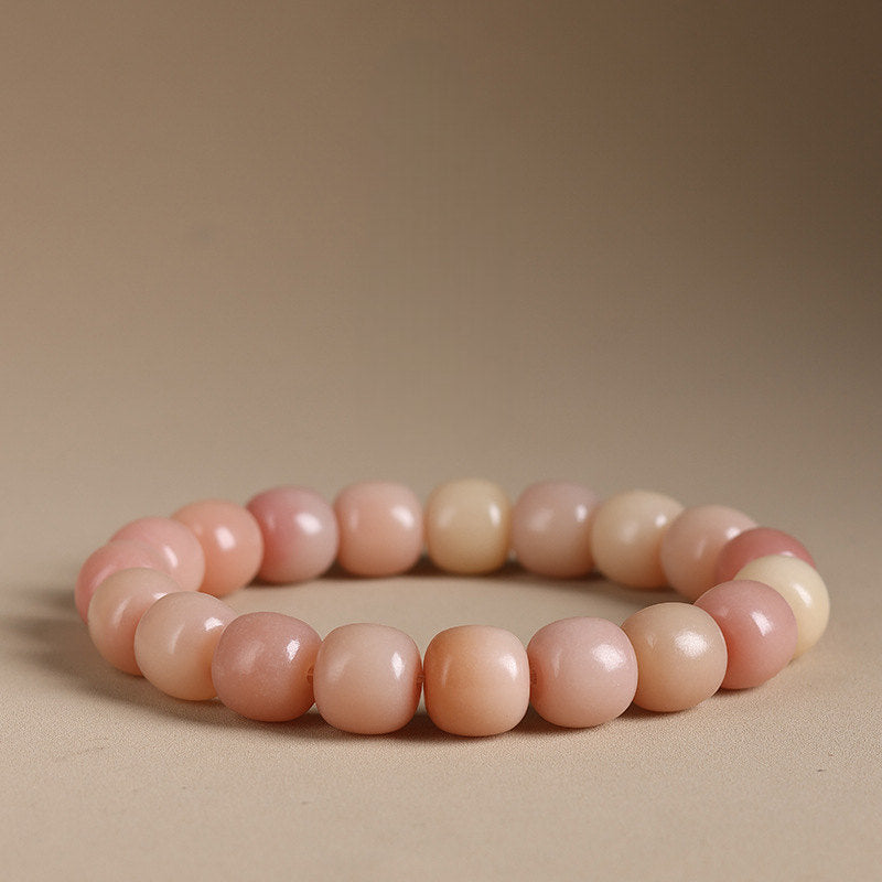 White jade bodhi root bracelet - Tranquility and peace