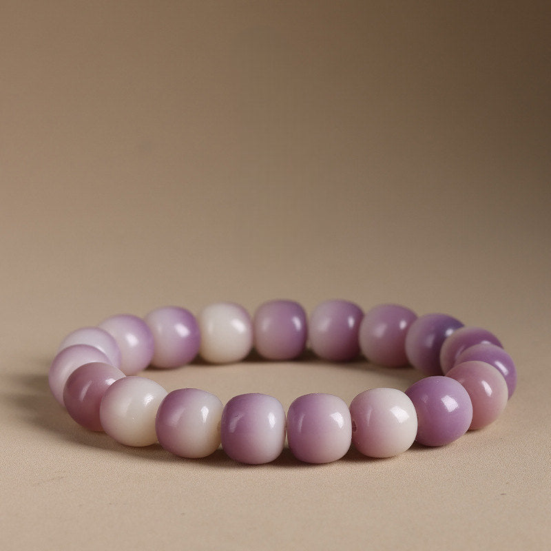 White jade bodhi root bracelet - Tranquility and peace